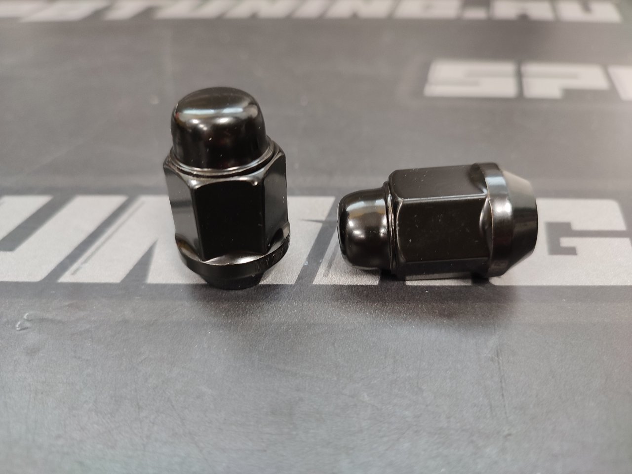 Комплект колесных гаек 12*1,5mm - 20шт. - черный хром