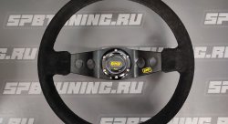 Руль OMP, большой вылет, 2х спицевый, замша