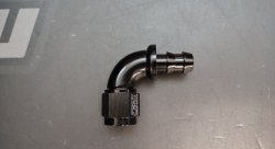 Фитинг AN6 90° AN6 PushLock (Alu)