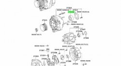Подшипник генератора передний 1JZ / 2JZ Toyota