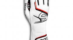 Sparco ARROW-K перчатки для картинга, белый/черный, р-р 9