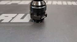 Адаптер П AN12 - П M22 x 1,5 mm под масло куллер, алюминий, BLACKROCK LAB