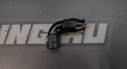 Фитинг полнопоточный AN6 (мама) 90* для тефлонового шланга PTFE