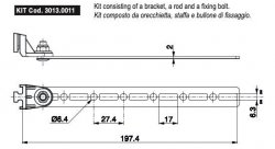 Кронштейн крепления вентилятора SPAL 30130011