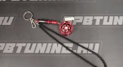 Брелок стойка с диском  красный