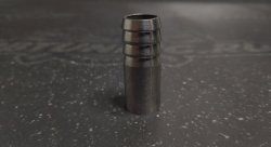 Адаптер вварной под шланг 16мм алюминий