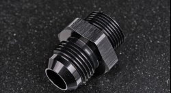 Фитинг AN12 - ORB10 (папа-папа) c резиновым кольцом 
