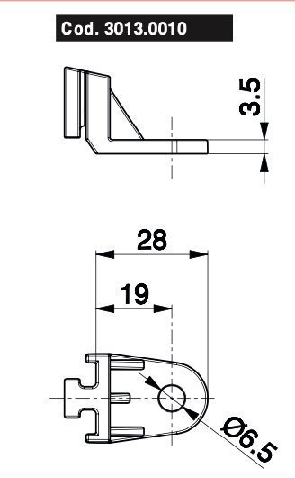 Кронштейн крепления вентилятора SPAL 